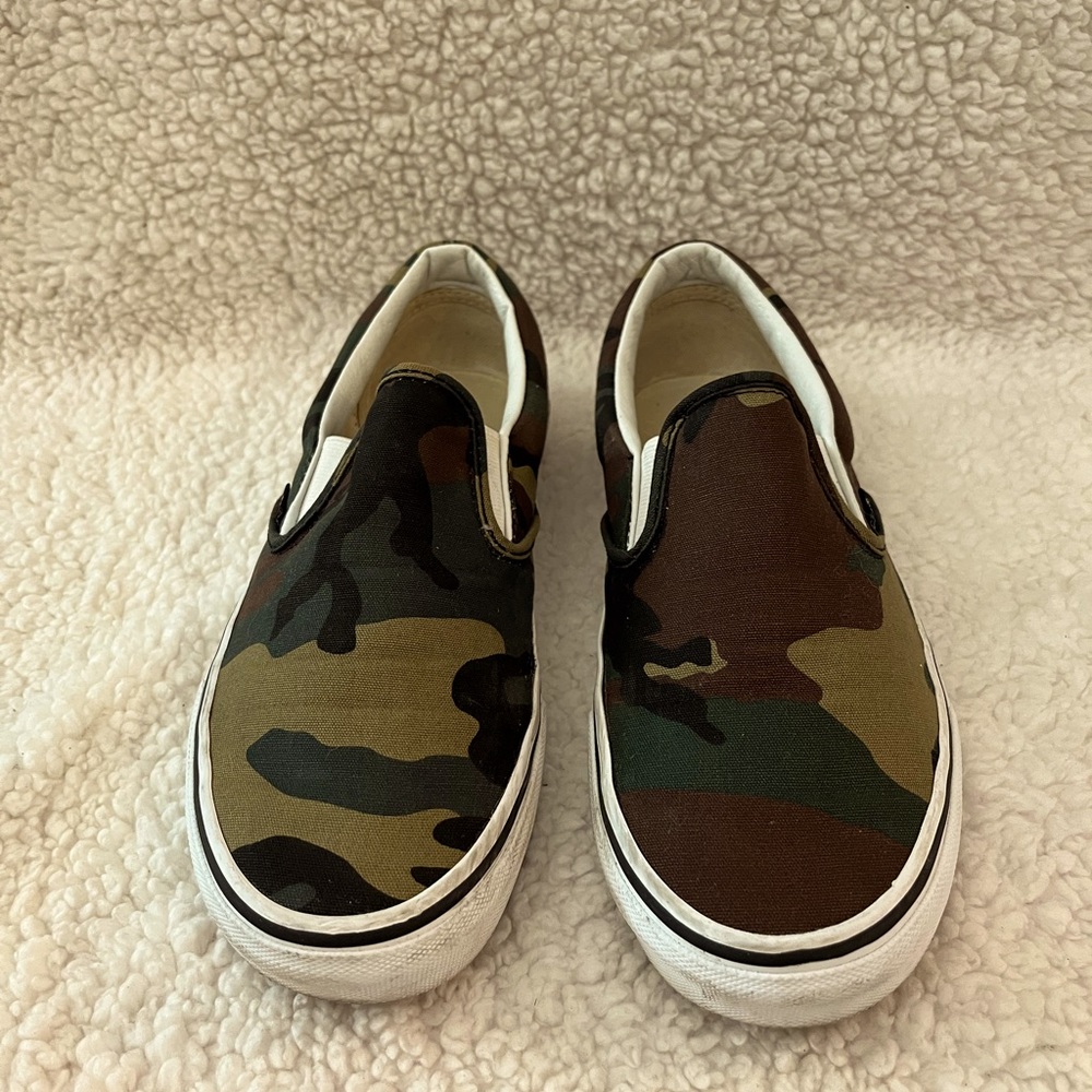 Camo Slip-On Vans